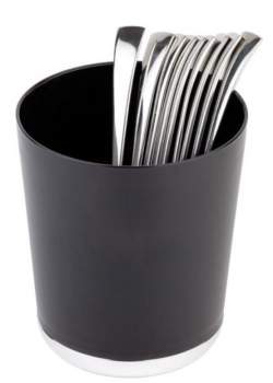 Tischreste / Besteckhalter auch passend für Condimentdisplay schwarz Maße:d=13 cm h=15 cm