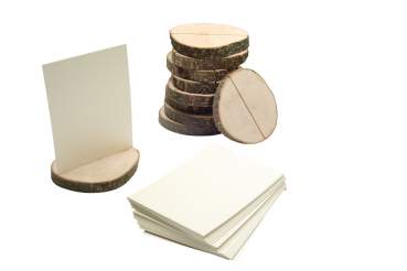 Perlmut-Papierkärtchen 17x12cm (1 Set = 50 Stück) passend für rustikaler Rindentischaufsteller (Art.-Nr. 39043).